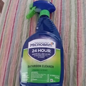 Microban 24 Hour Fresh Scent Lot Of TWO Bathroom Cleaner